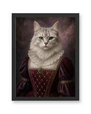 The Crimson Countess Custom Pet Poster - Black Frame