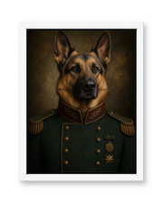 The Emerald Brigadier - White Frame