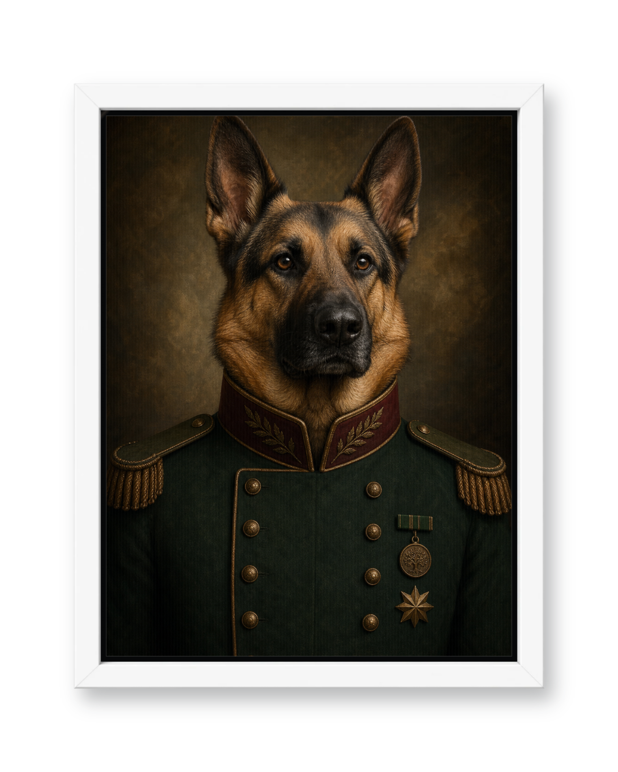 The Emerald Brigadier - White Frame
