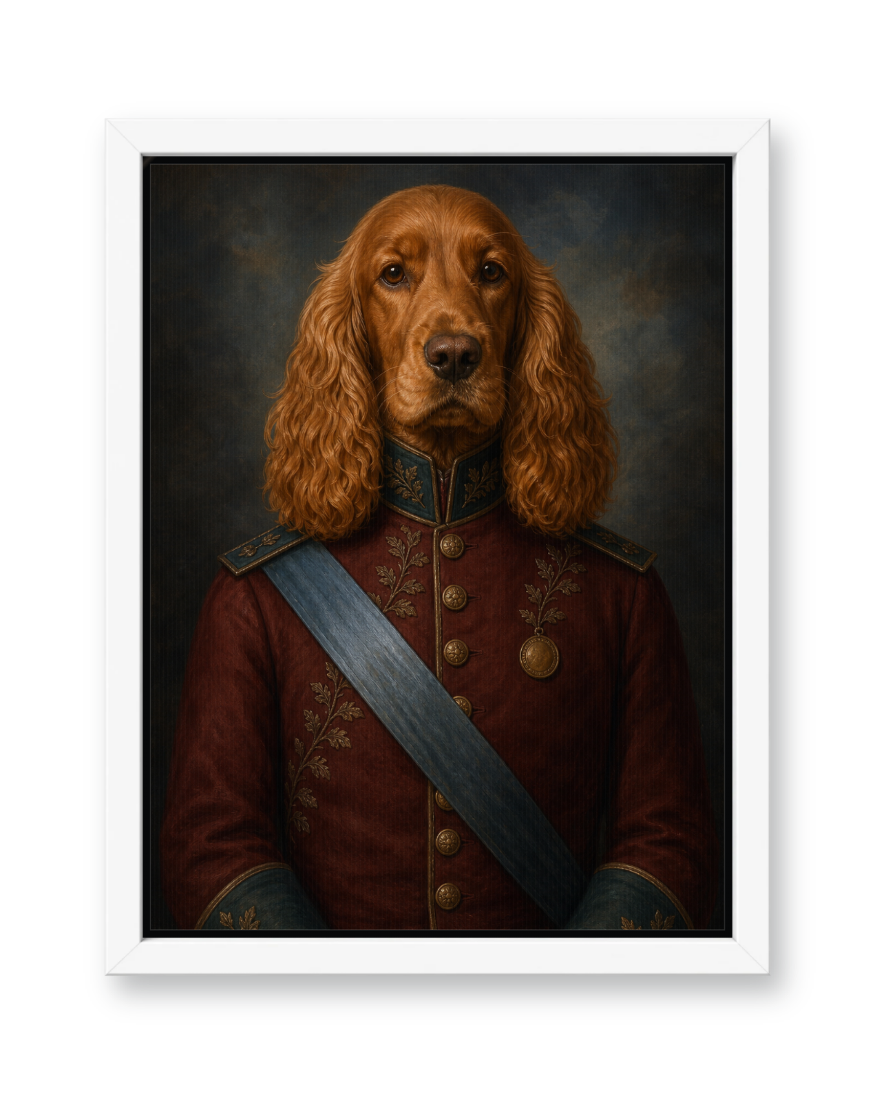 The Gilded Marshal - White Frame