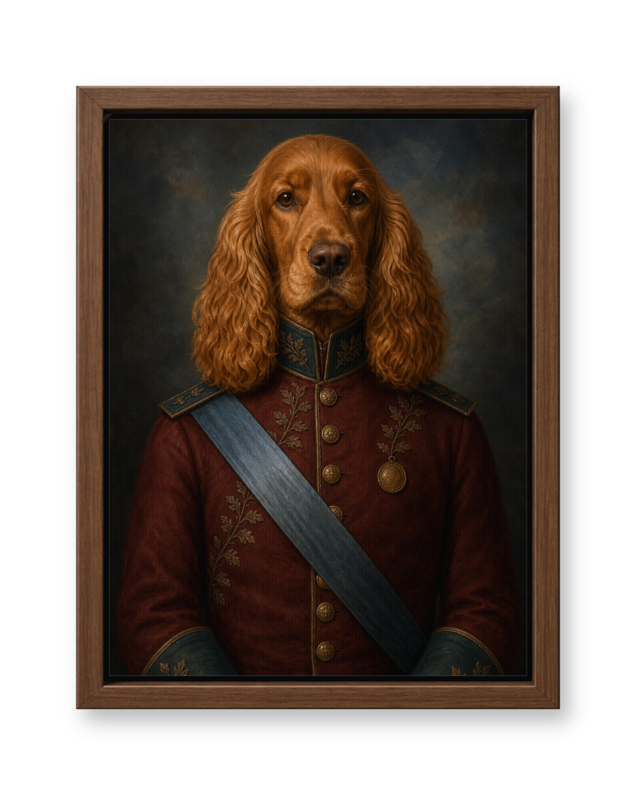 The Gilded Marshal - Walnut Frame