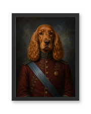 The Gilded Marshal Custom Pet Poster - Black Frame