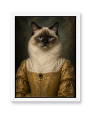 The Golden Muse - White Frame