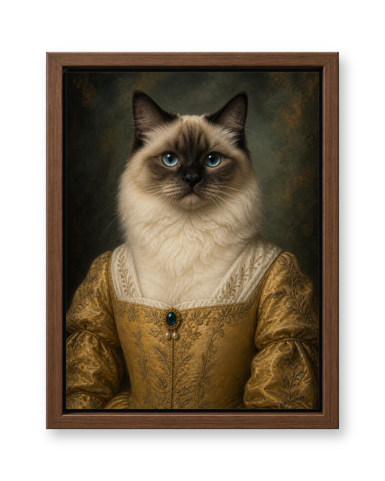 The Golden Muse - Walnut Frame