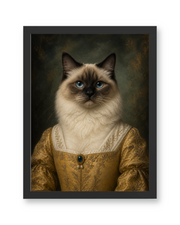 The Golden Muse Custom Pet Poster - Black Frame
