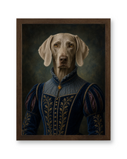 The Midnight Marchioness Custom Pet Poster - Walnut Frame