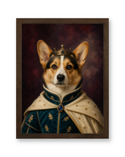 The Noble Heir Custom Pet Poster - Walnut Frame