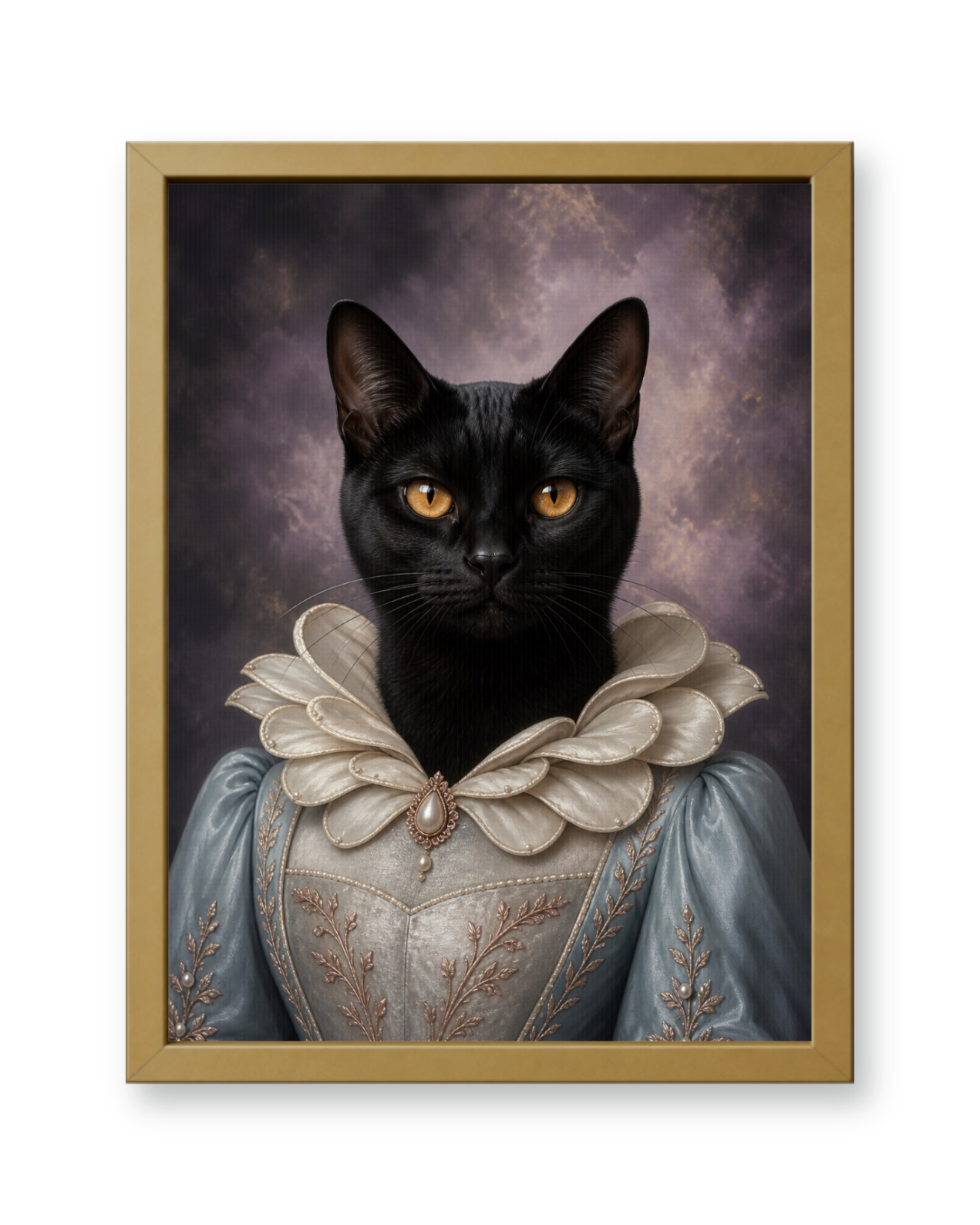 The Pearl Regent Custom Pet Poster - Gold Frame