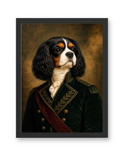 The Regal Commander Custom Pet Poster - Black Frame