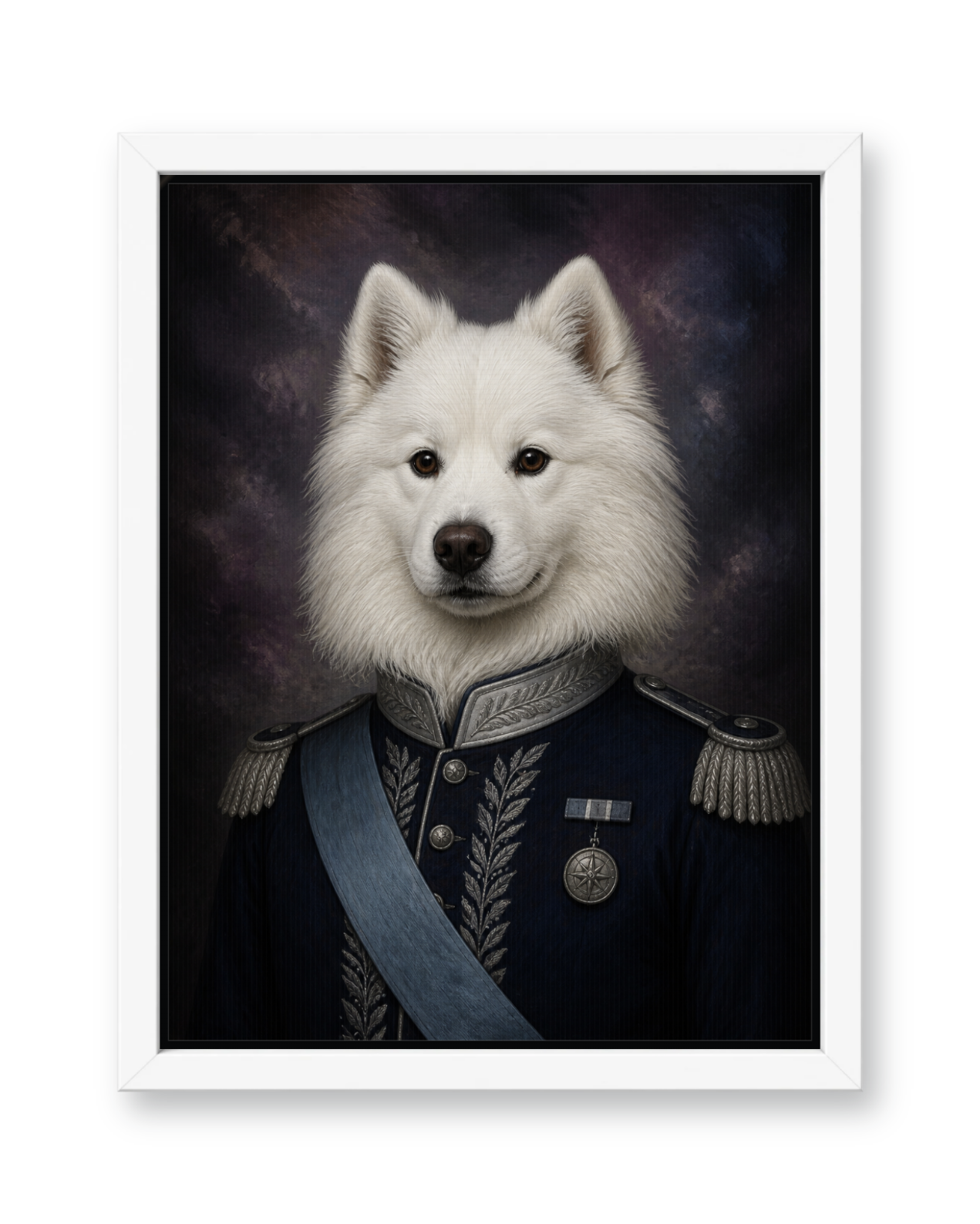 The Sapphire Captain - White Frame
