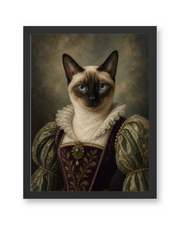 The Velvet Duchess Custom Pet Poster - Black Frame