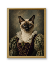 The Velvet Duchess Custom Pet Poster - Gold Frame