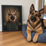 The Emerald Brigadier Custom Art Print — lifestyle view