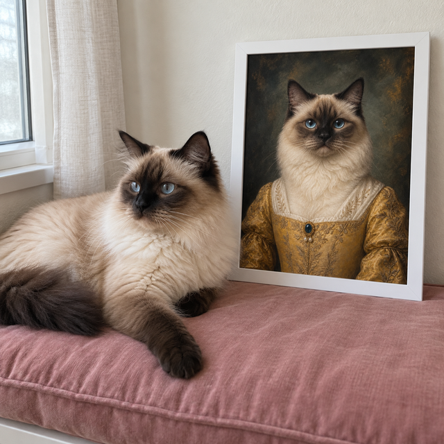 The Golden Muse Custom Art Print — lifestyle view