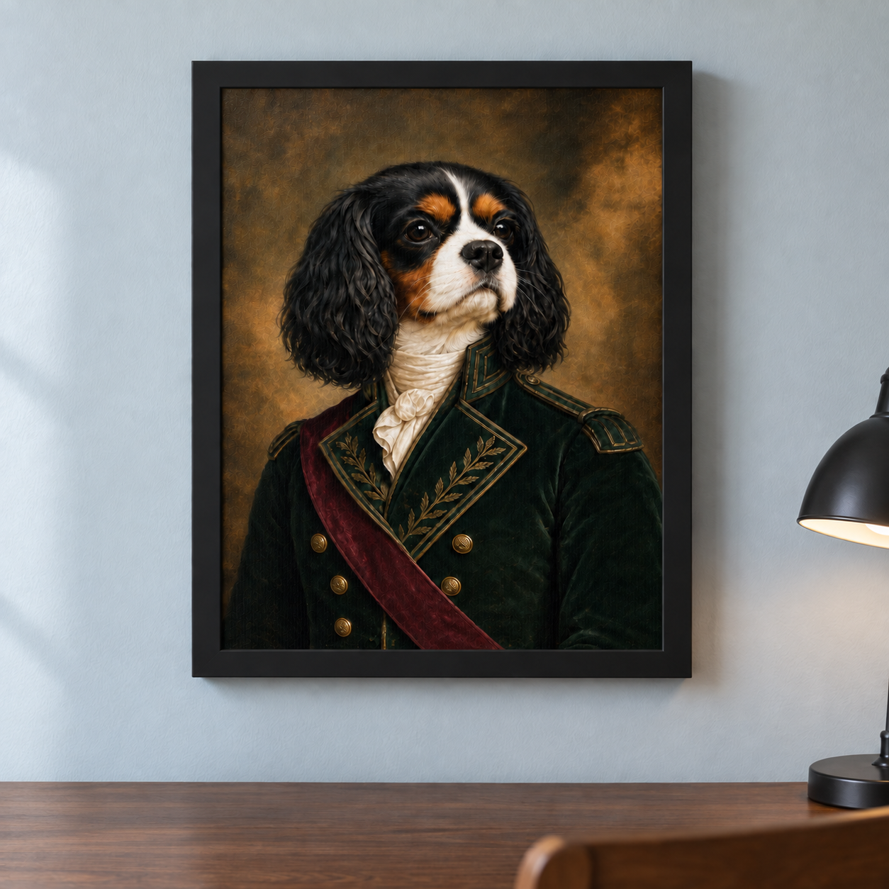The Regal Commander Custom Art Print — lifestyle view