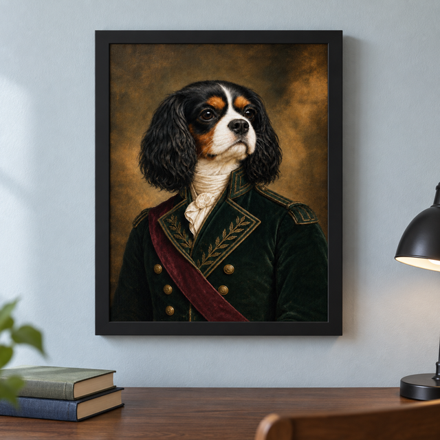 The Regal Commander Custom Art Print — lifestyle view