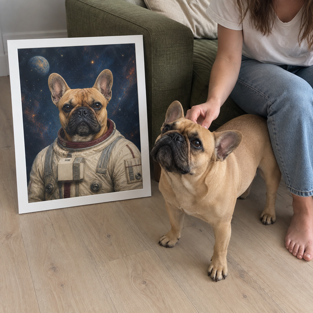 The Starbound Explorer Custom Art Print — lifestyle view