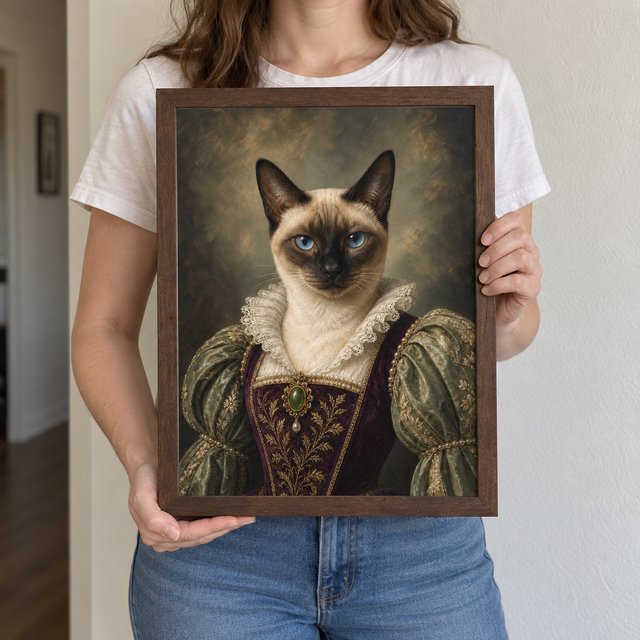 The Velvet Duchess Custom Art Print — lifestyle view