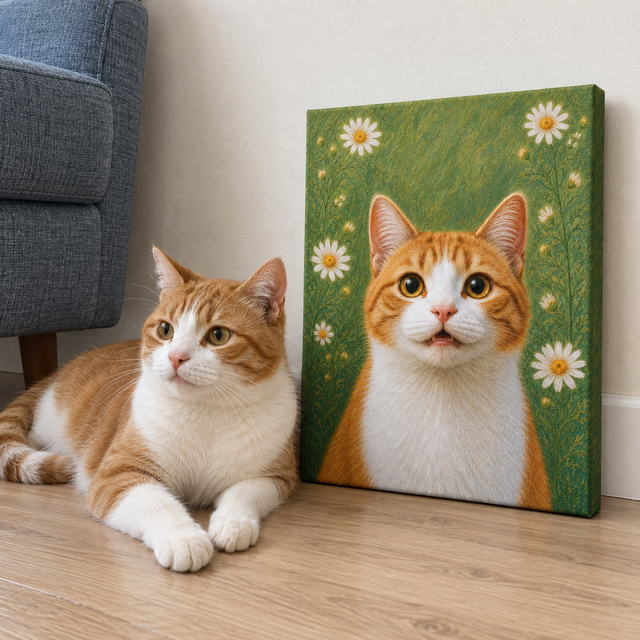 Daisy Daydream Custom Pet Canvas — lifestyle view