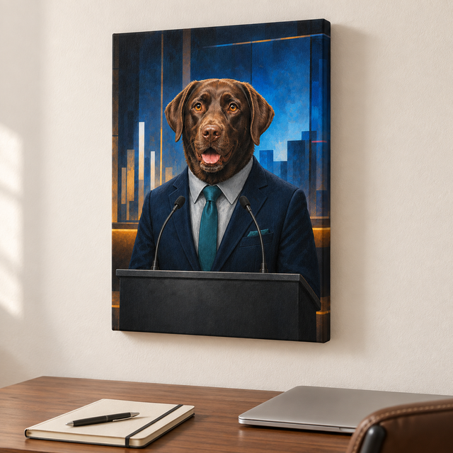 The Civic Visionary Custom Pet Canvas — lifestyle view
