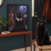 The Gothic Girl Custom Art Print — lifestyle view