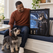 The Dark Lord Custom Pet Canvas — lifestyle view