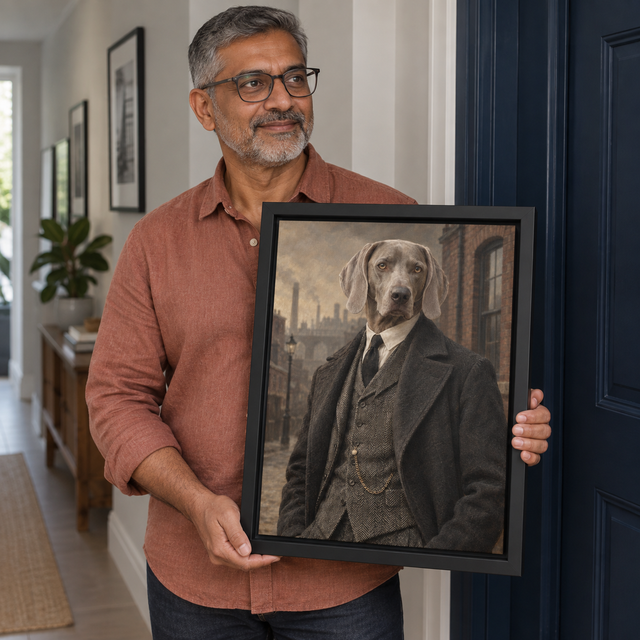 The Birmingham Boss Custom Pet Canvas — lifestyle view