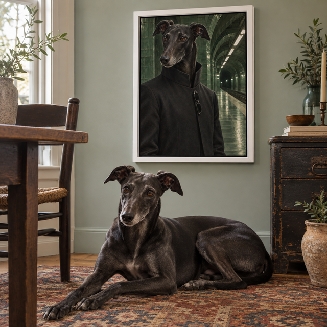 The Chosen One Custom Pet Canvas — lifestyle view