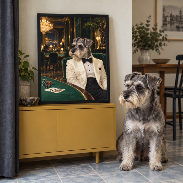 The Secret Agent Custom Art Print — lifestyle view