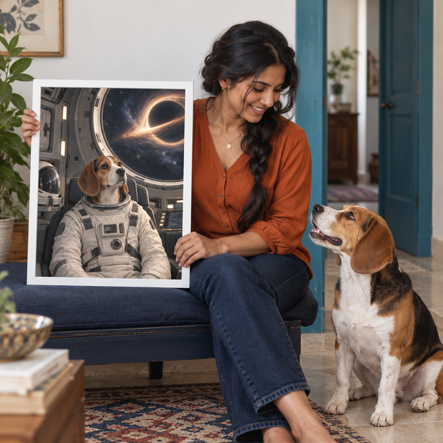 The Star Voyager Custom Art Print — lifestyle view