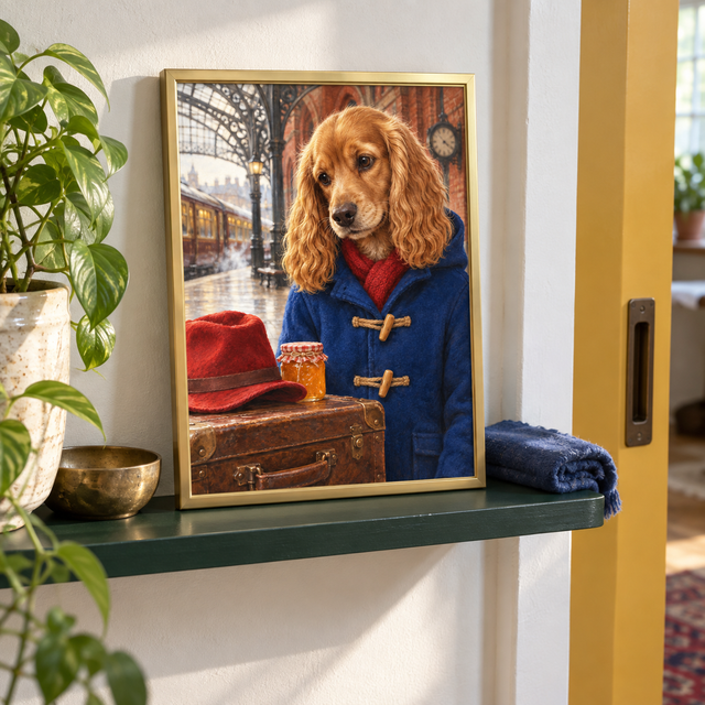 The Marmalade Traveler Custom Art Print — lifestyle view